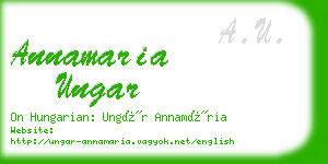 annamaria ungar business card